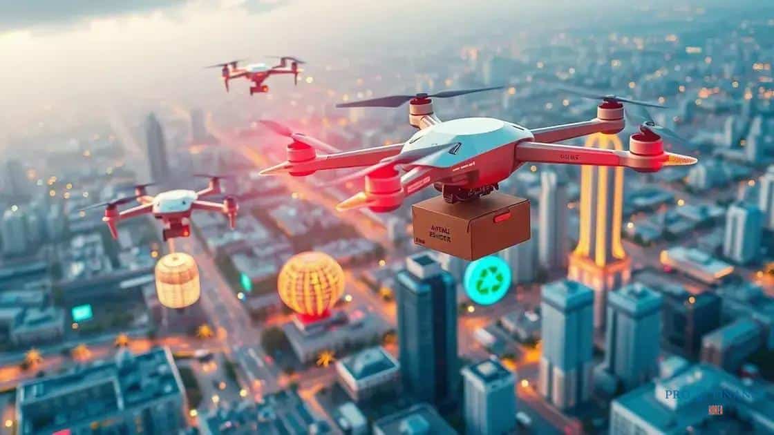 Advances in autonomous drones for delivery services