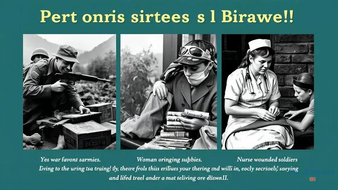 Personal stories of bravery and sacrifice